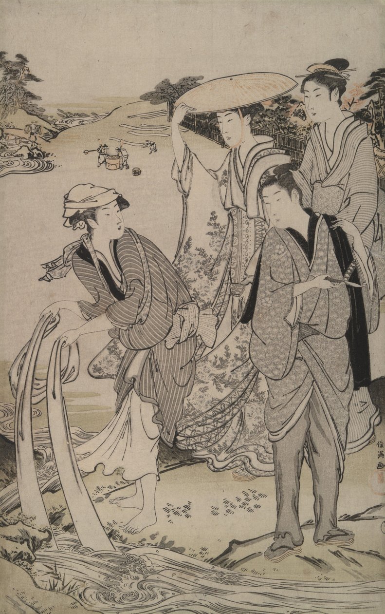 Tamagawa in der Provinz Musashi aus den Sechs Juwelenflüssen von Kubo Shunman