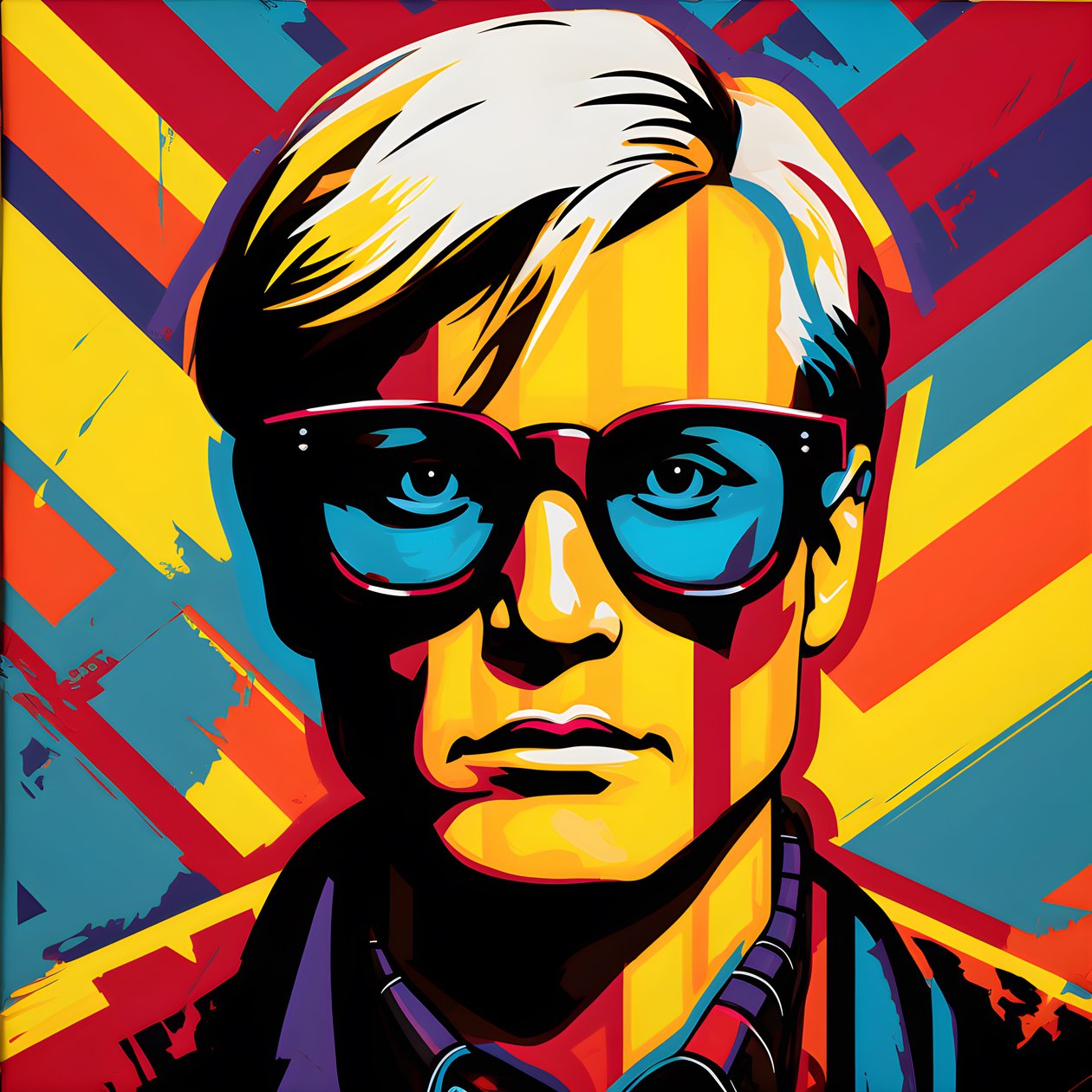 Kunst Stil Von Andy Warhol Und Roy Lichtenstein