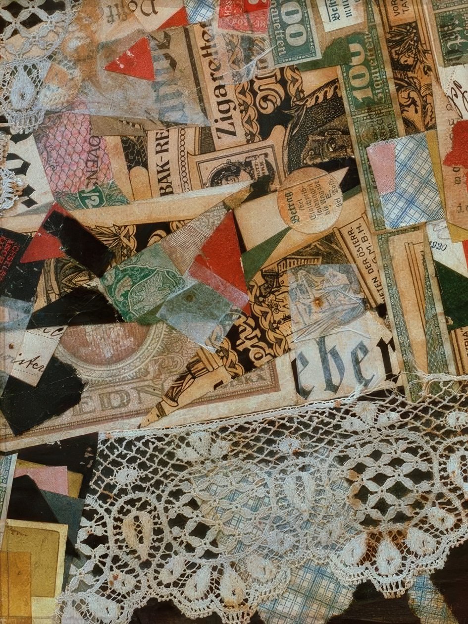 Merzzeichnung 297 Gelb von Kurt Schwitters