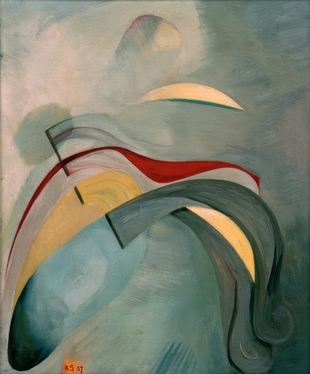 Rote Linie von Kurt Schwitters