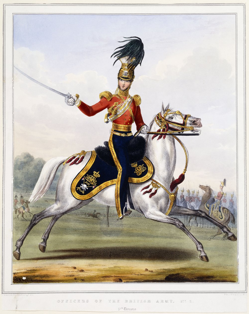 Ein Offizier der 17. Lancers zu Pferd, 1833-1836 von L. and Eschauzier Mansion