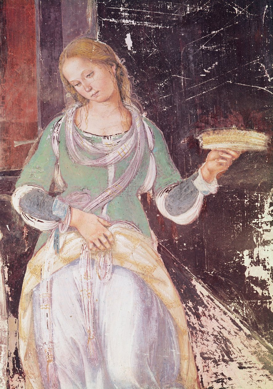 Diener mit einem Korb (Detail) von L. and Sodoma, G. Signorelli