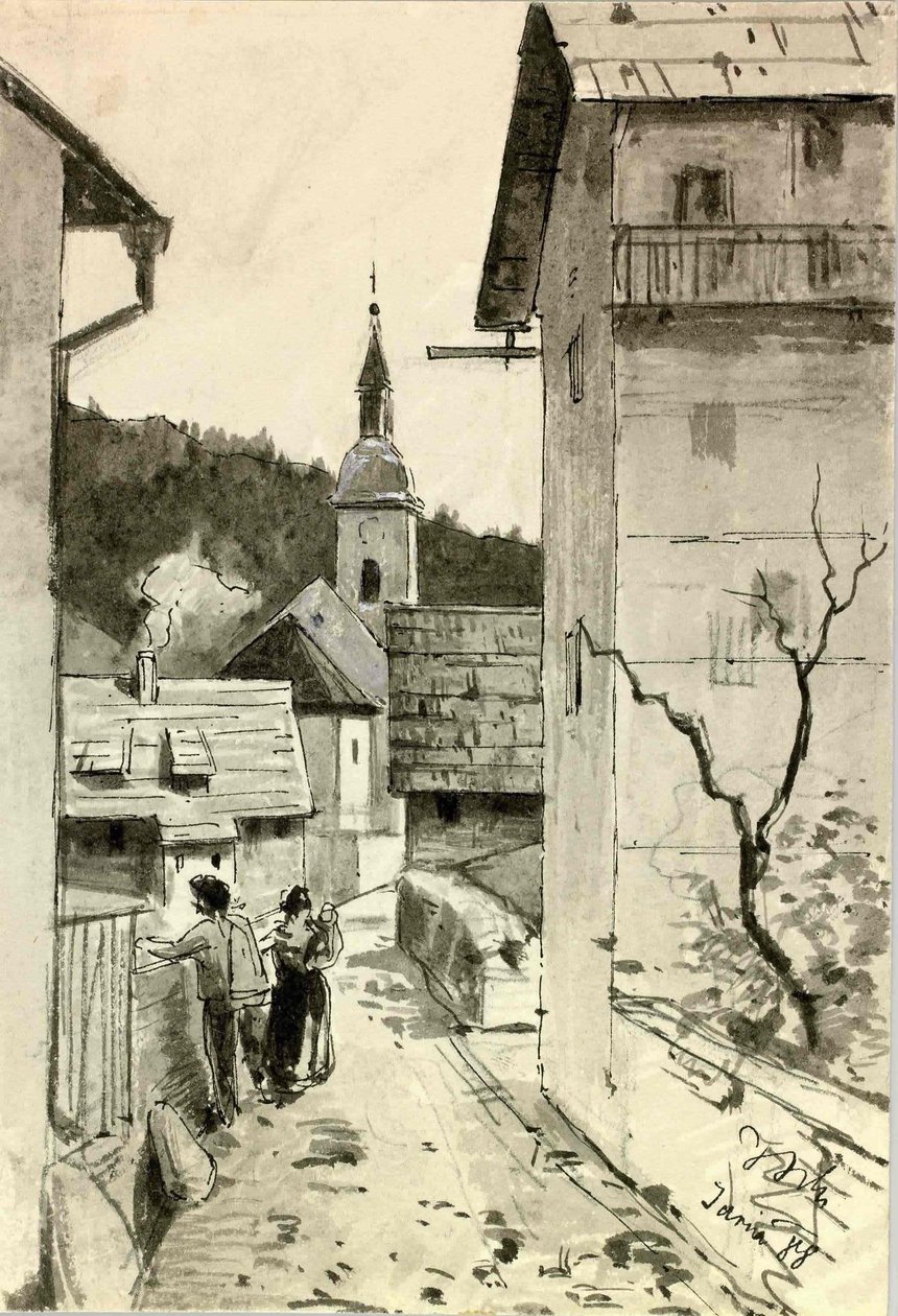 Motiv aus Idrije II von Ladislav Benesch