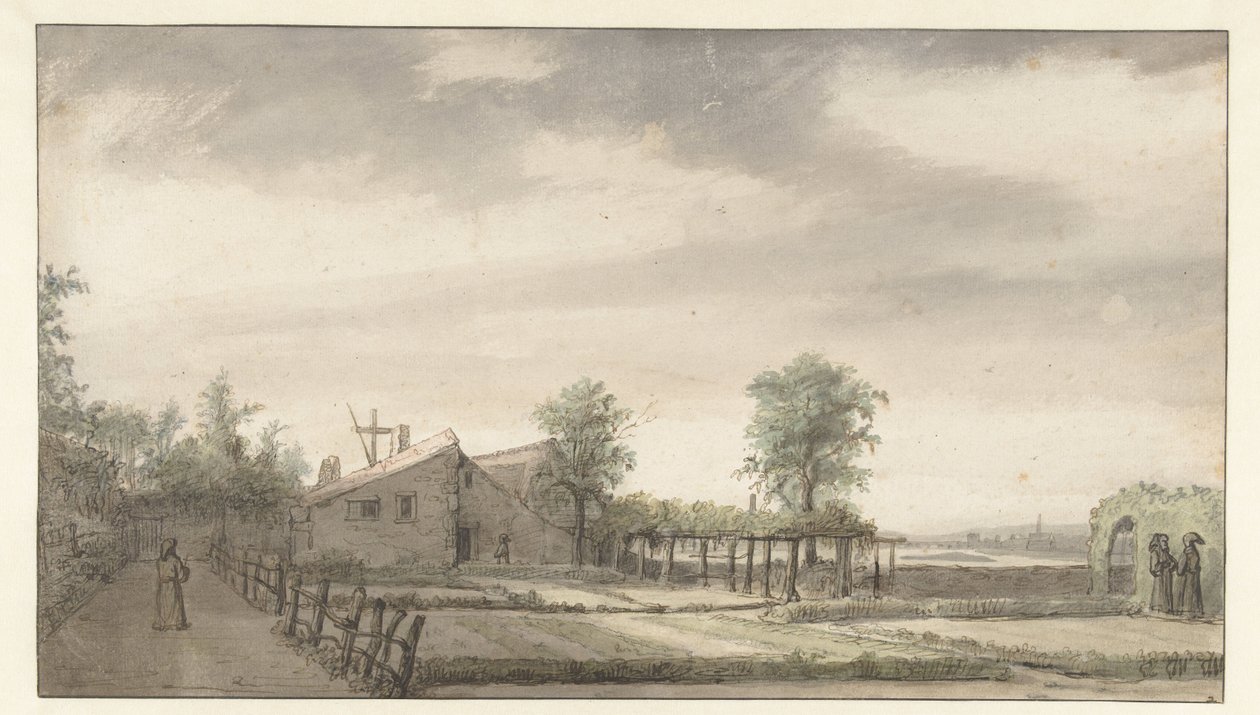 Garten der Einsiedelei in Nantes von Lambert Doomer
