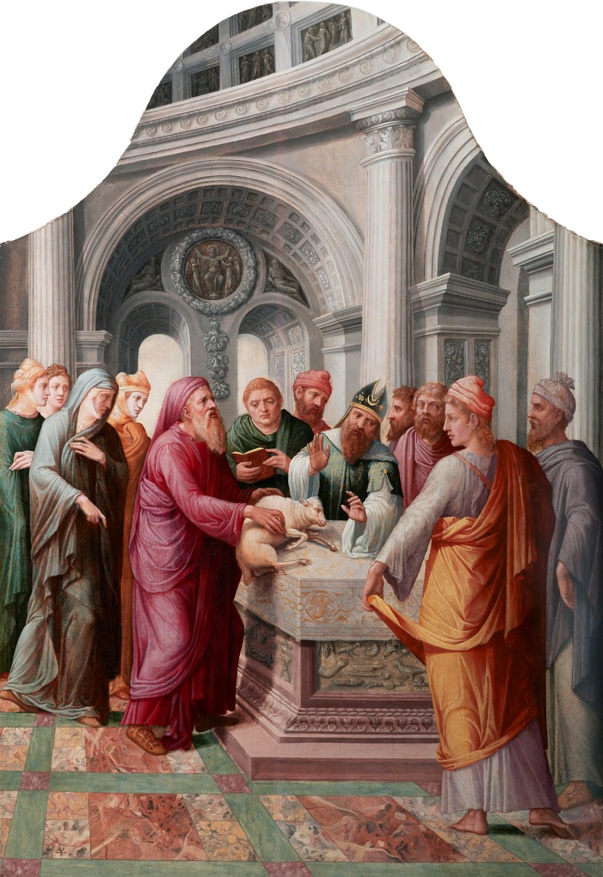 Die Ablehnung von Joachims Opfer von Lambert Lombard