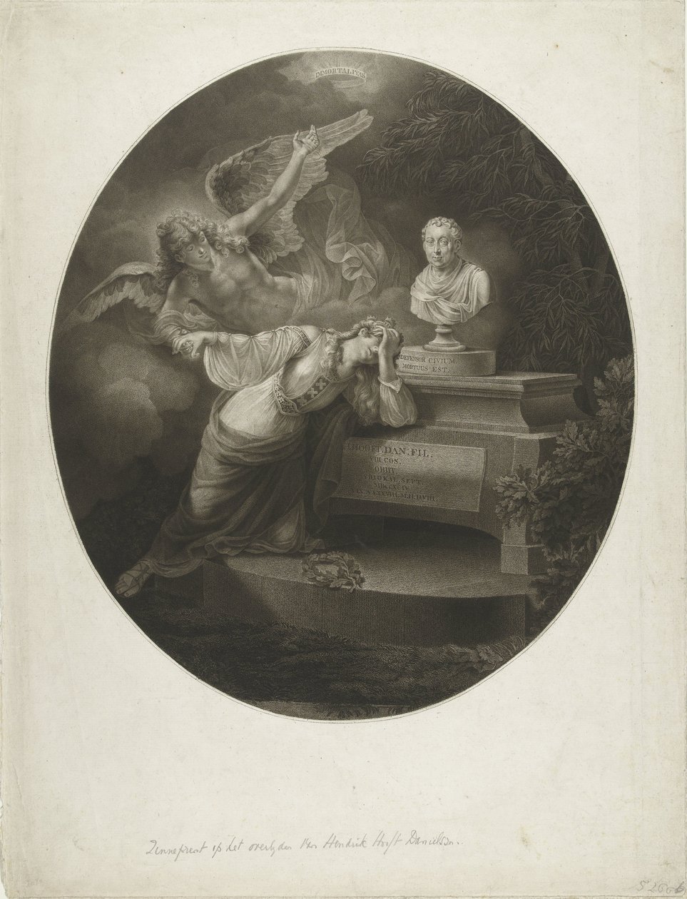 Gedenkblatt für Hendrik Hooft Daniëlsz. von Lambertus Antonius Claessens