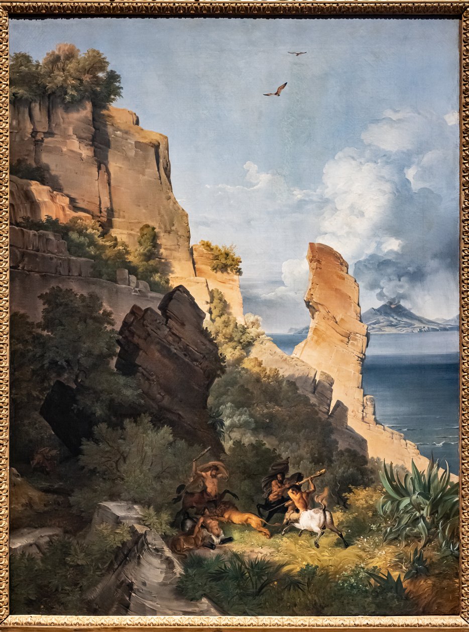 Landschaft mit Jagd der Kentauren von Lancelot Théodore Turpin de Crissé de Crissé