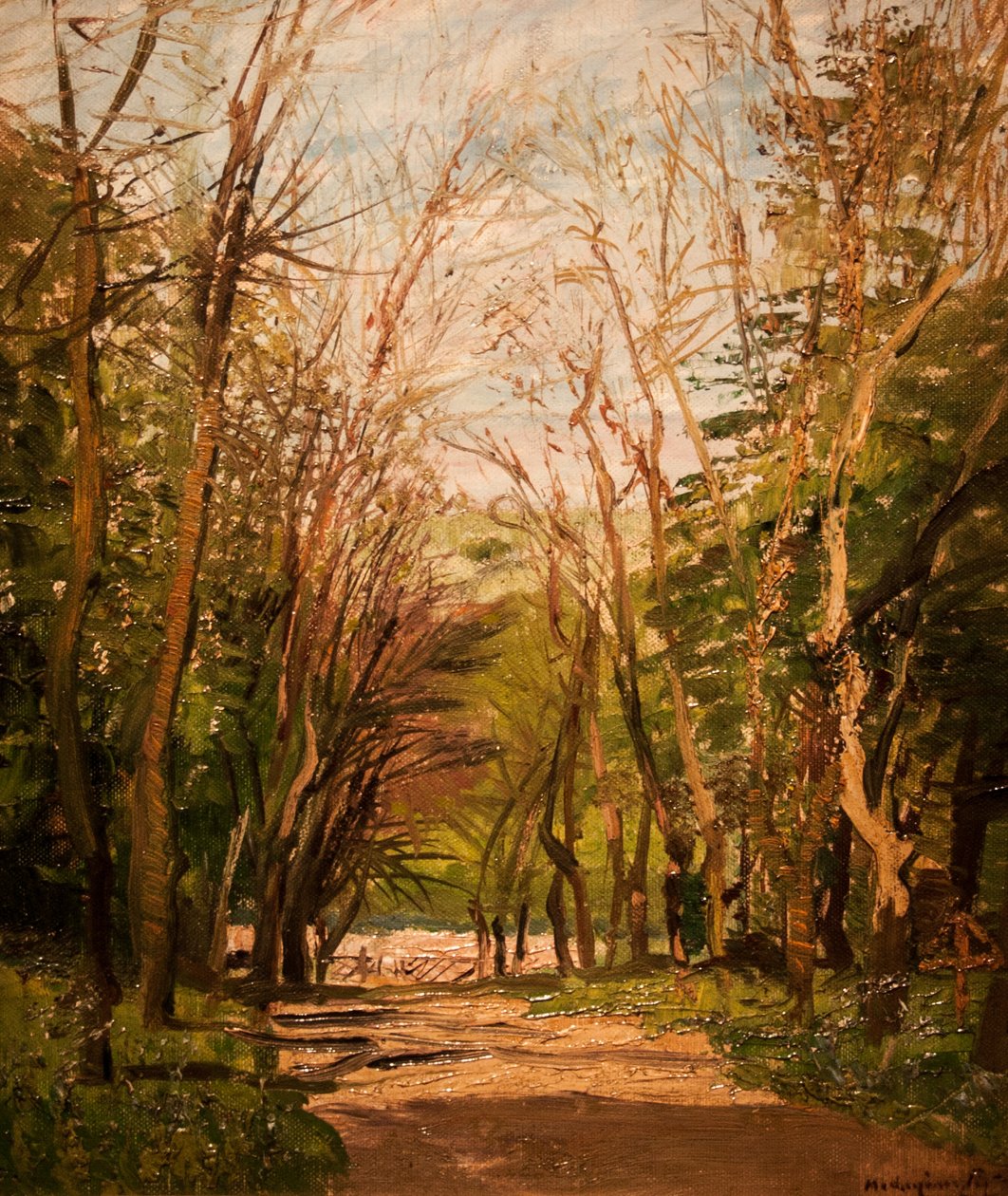 Waldweg von Laszlo Mednyanszky