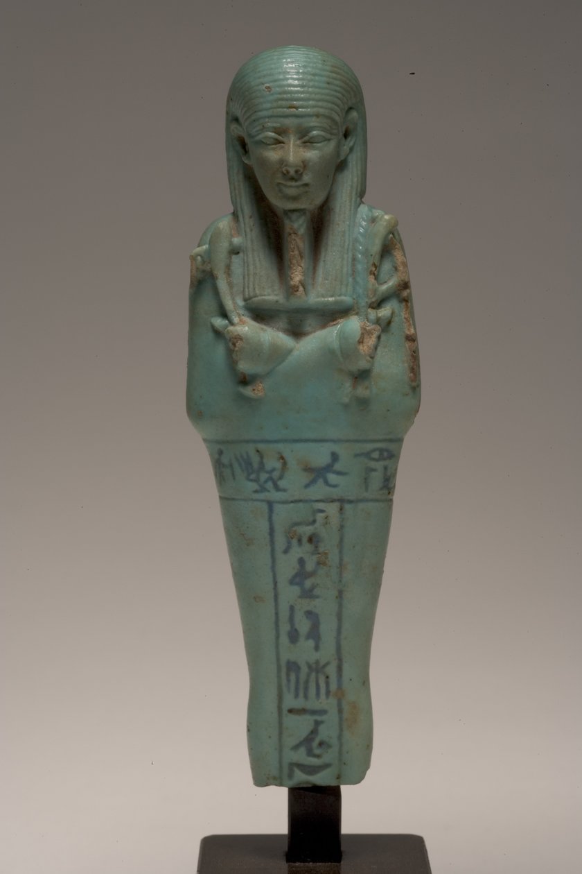 Shabti-Figur für Djedhor (Faience) von Late Period Egyptian