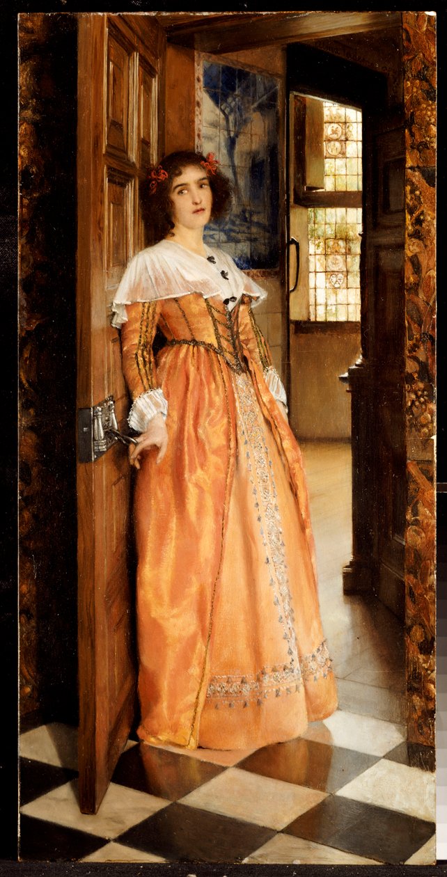 An der Tür, ca. 1898 von Laura Theresa Alma Tadema