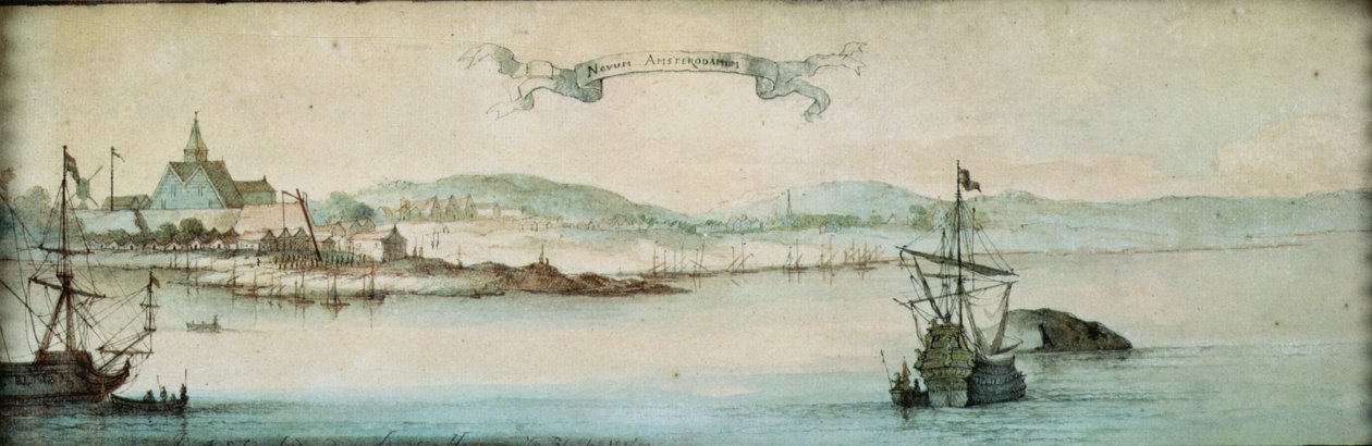 Neu Amsterdam, Neu Niederland, 1650 von Laurens Block