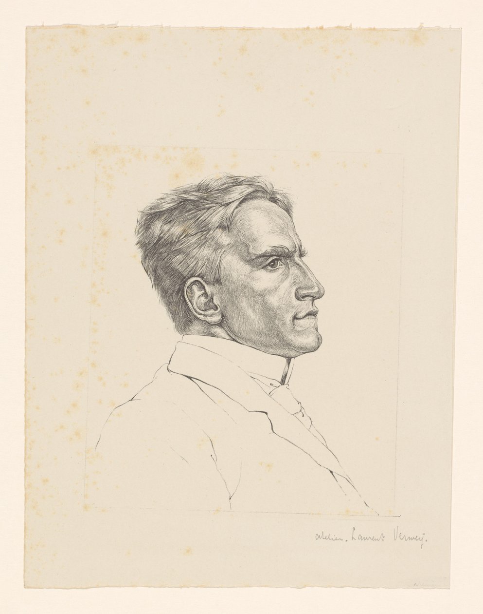 Porträt eines unbekannten Mannes von Laurent Verwey van Udenhout (workshop of)