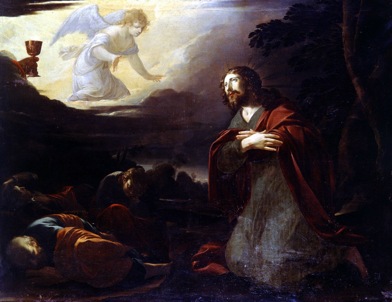 Christus im Garten Gethsemane von Laurent de La Hire or La Hyre