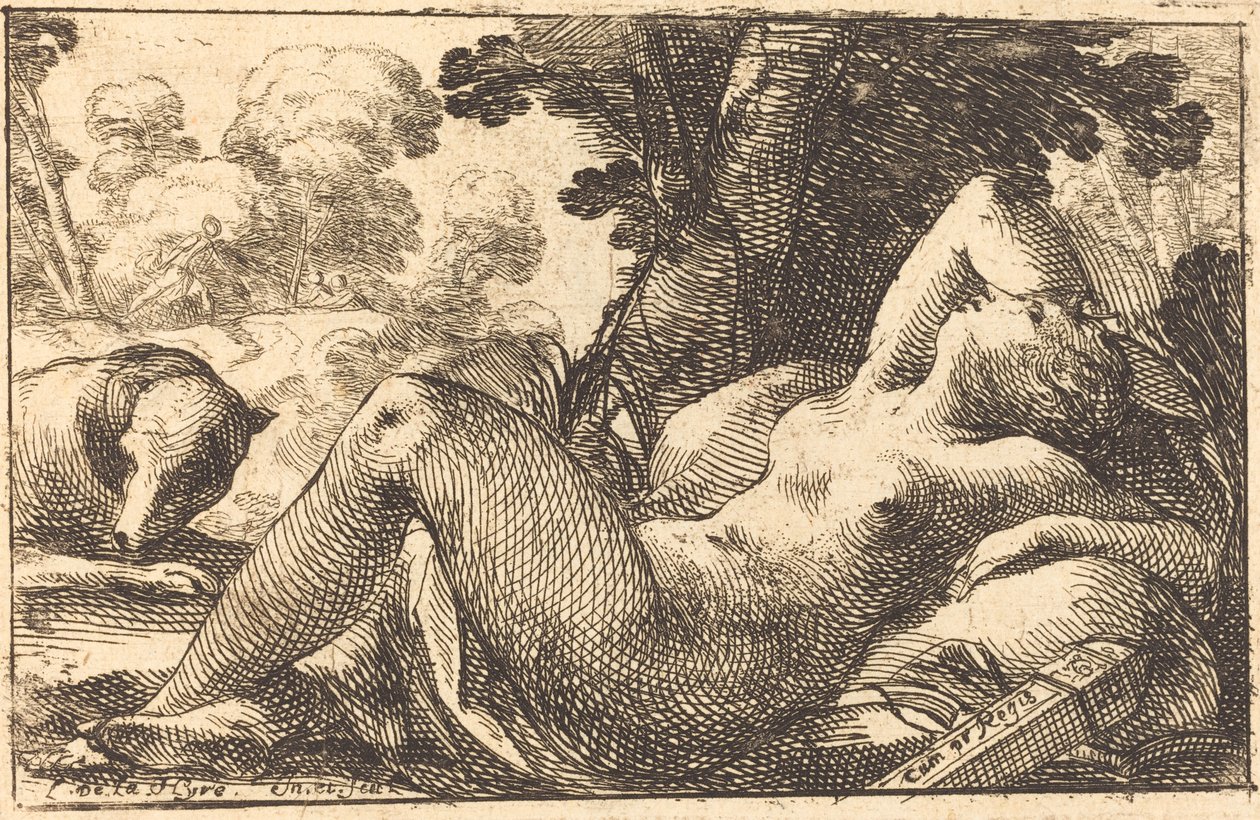 Liegende Diana von Laurent de la Hyre