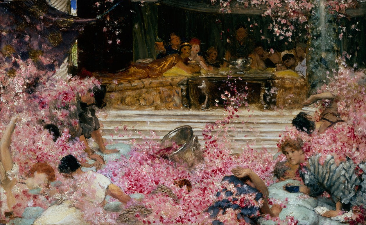 Studie für Die Rosen des Heliogabalus, ca. 1888 von Lawrence Alma Tadema