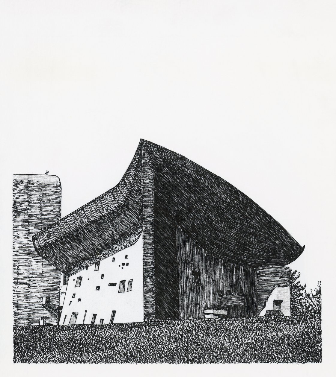 Kapelle Notre Dame du Haut in Ronchamp von Le Corbusier (1887 1965)