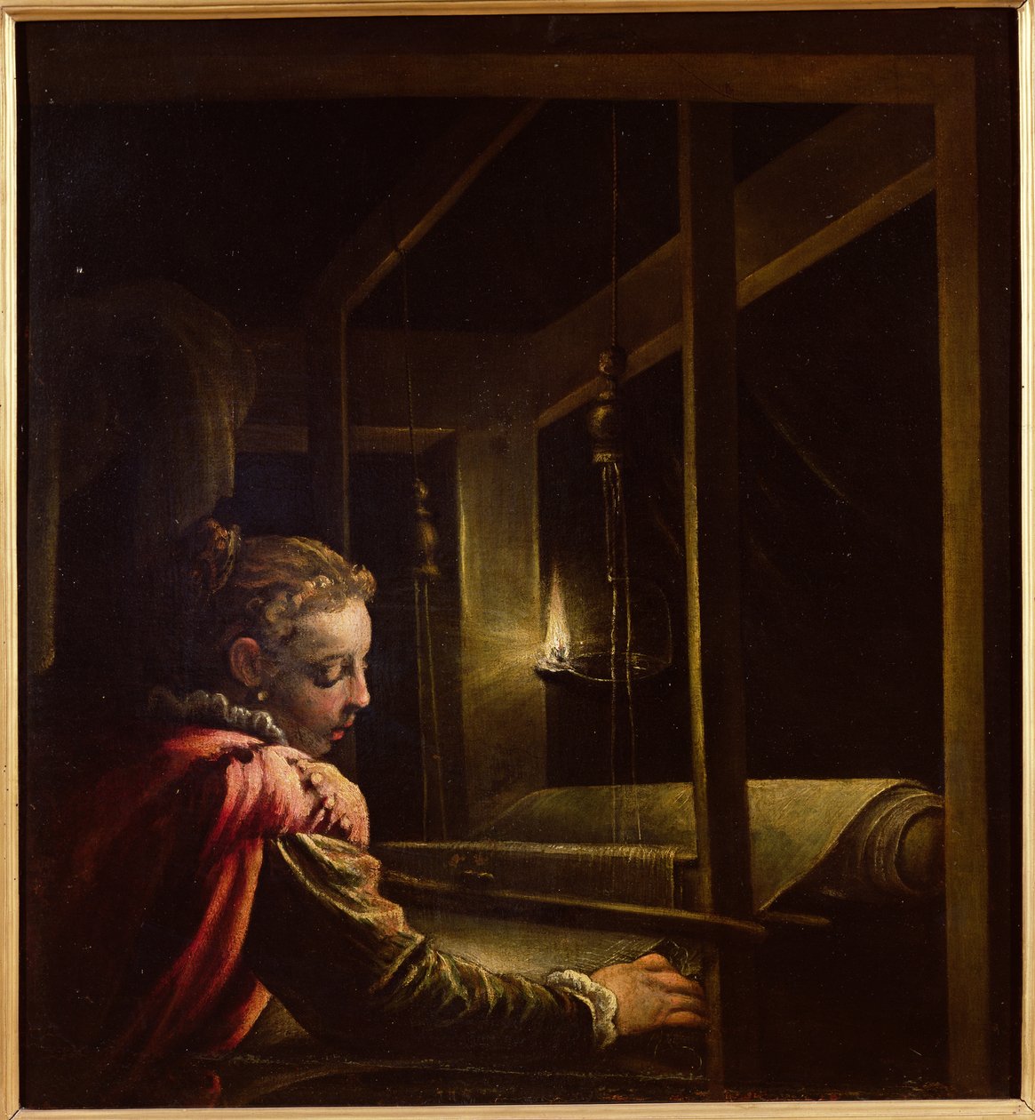 Penelope löst ihr Wandteppich auf von Leandro da Ponte Bassano