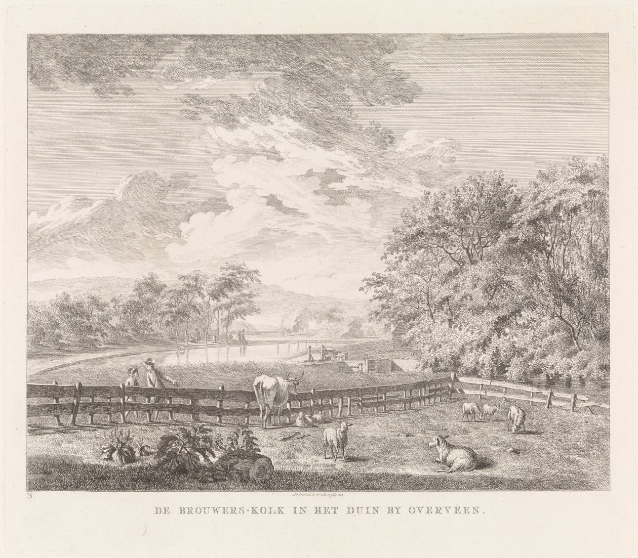 Brouwerskolk bei Overveen von Leendert Overbeek