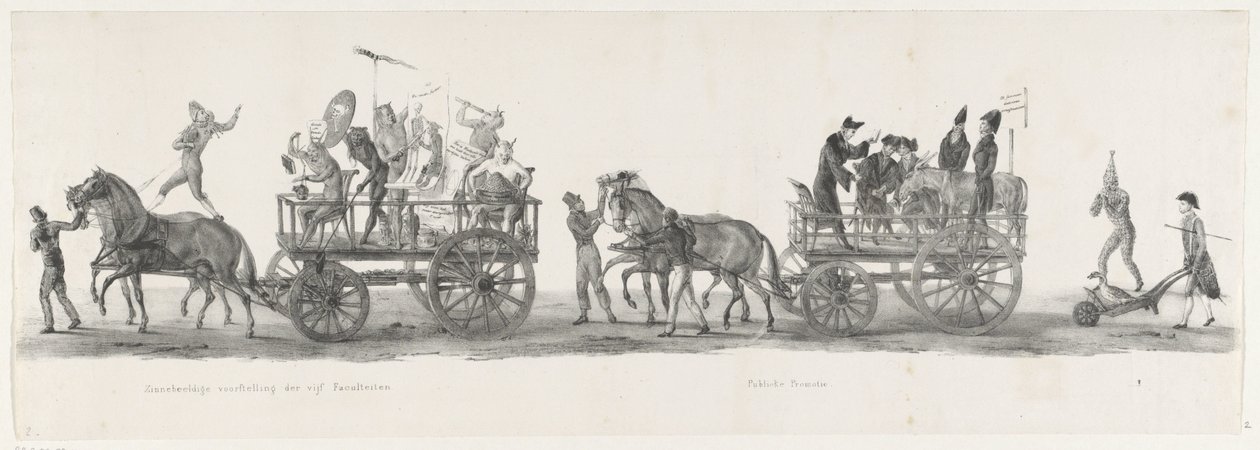 Fünf Fakultäten und eine öffentliche Promotion, 1835 von Leendert Springer (I)