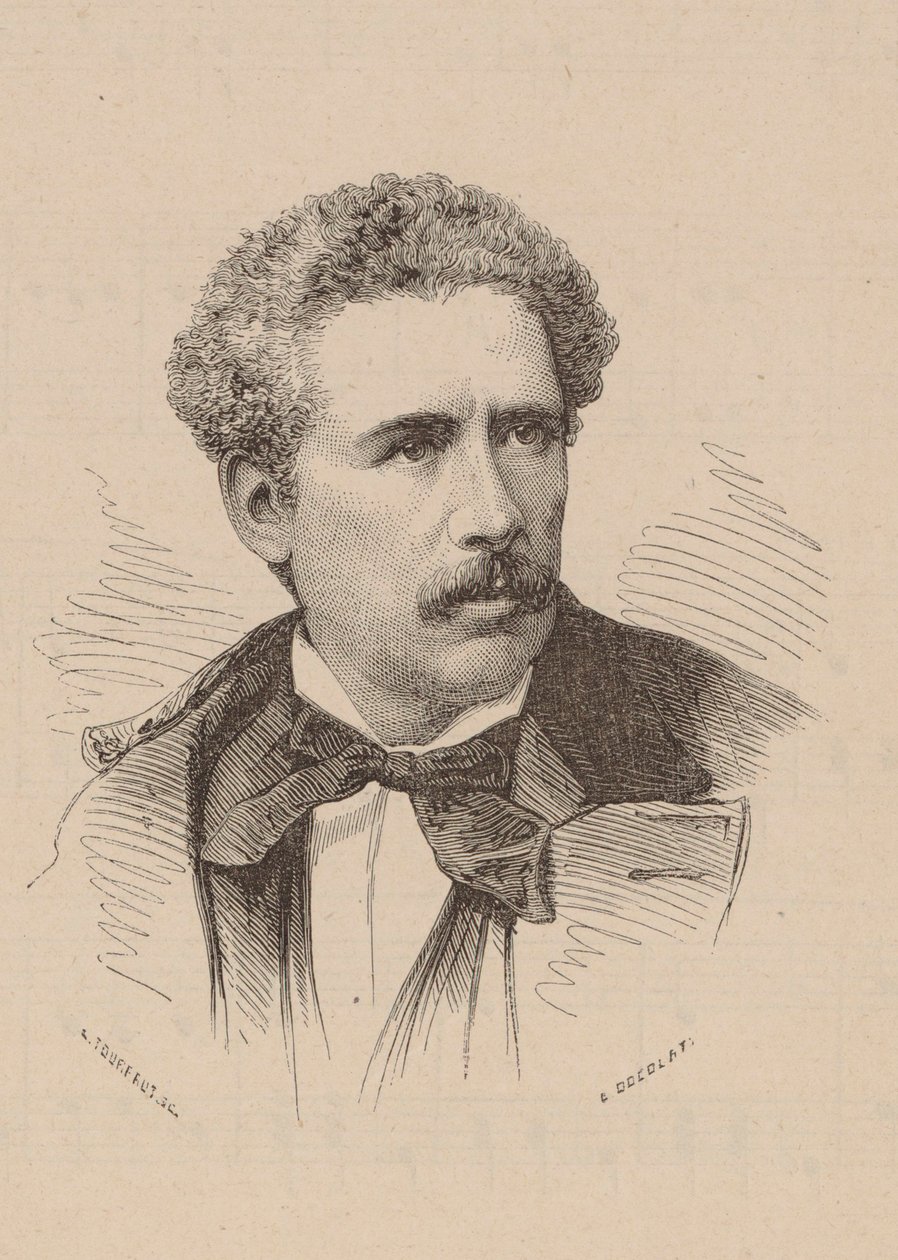 Porträt des Komponisten Olivier Métra 1830-1889 von Leon Alexandre Tourfaut