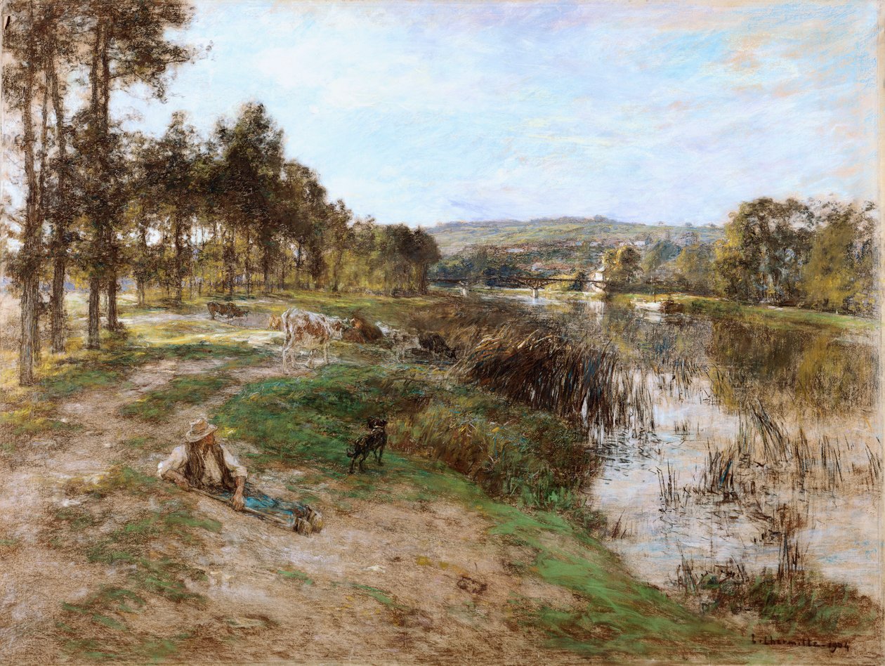Am Ufer der Marne von Leon Augustin Lhermitte