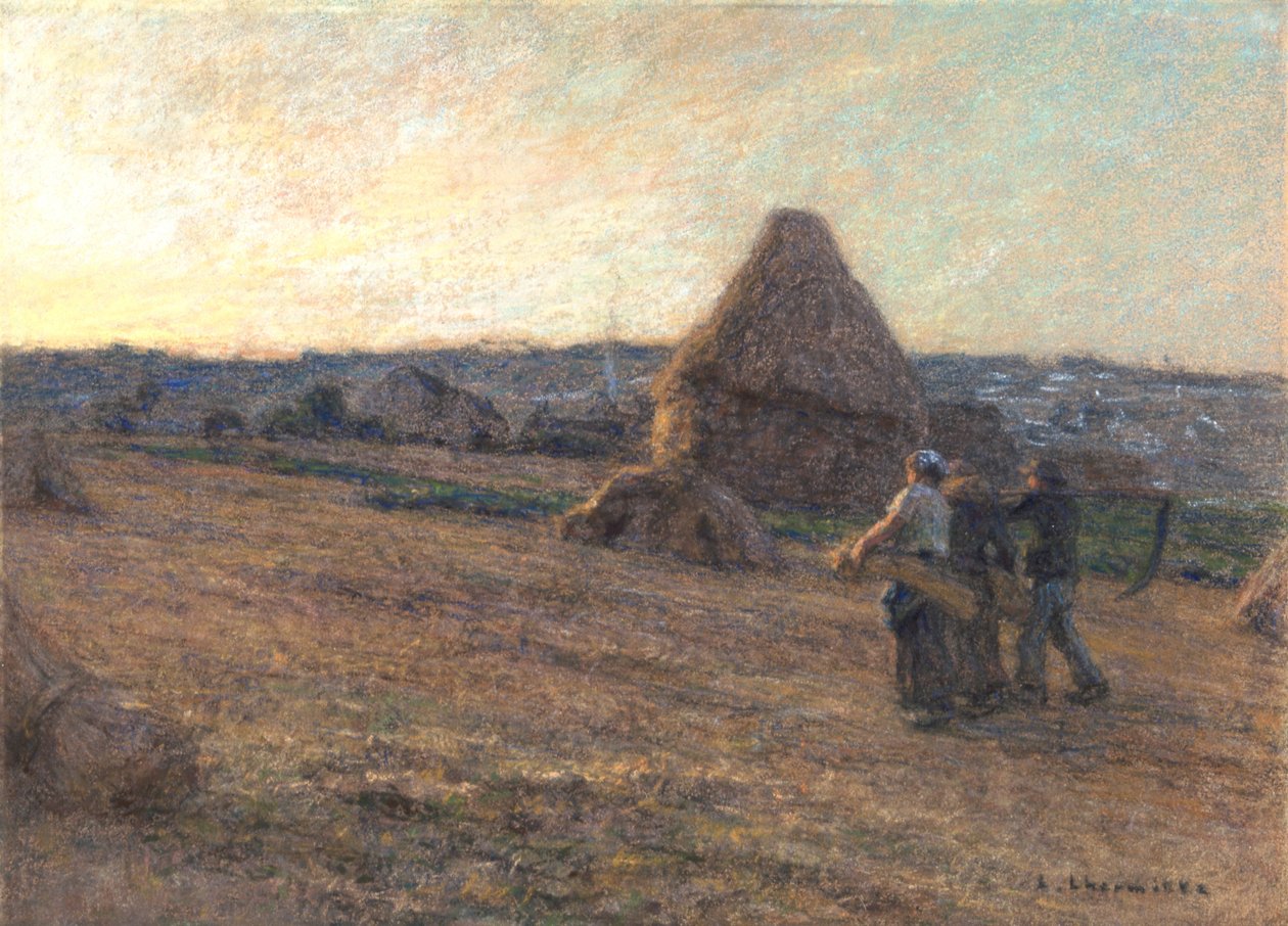 Die Rückkehr der Erntearbeiter, 1911 von Leon Augustin Lhermitte