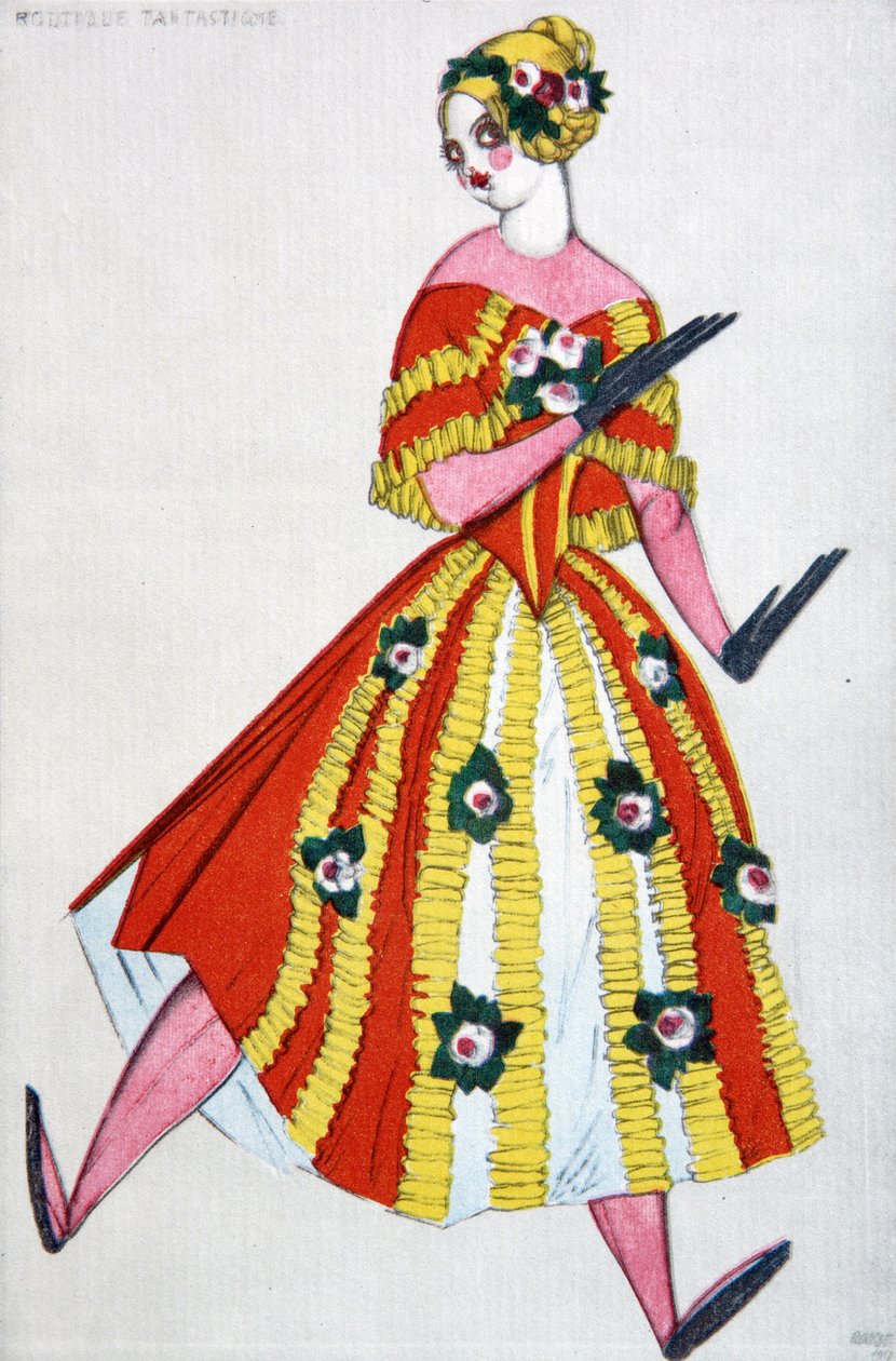 Kostümentwurf für das Ballett Der magische Spielzeugladen von G. Rossini, 1919 von Leon Bakst