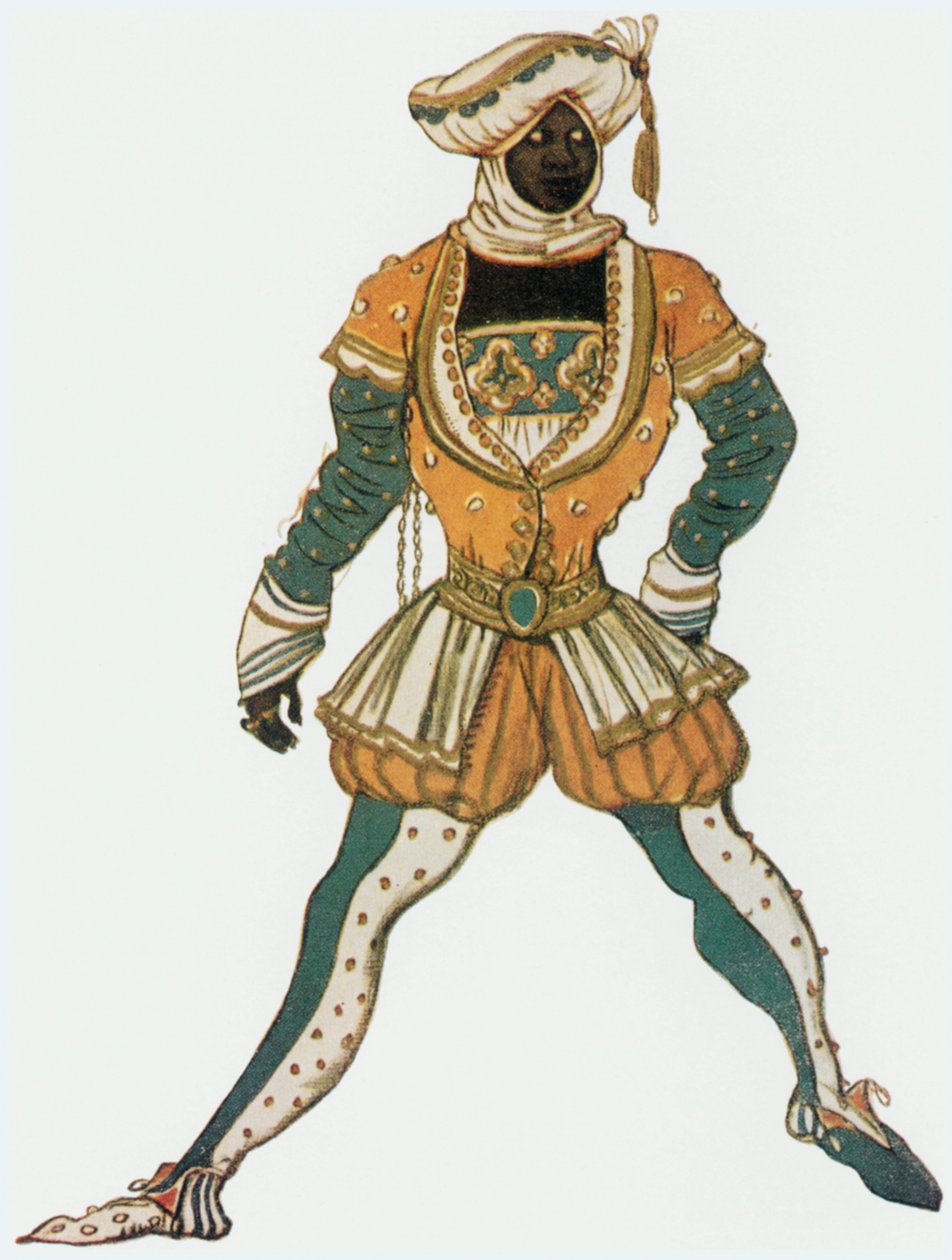 Kostümentwurf für eine Figur im Ballett "Die Legende von..." von Leon Bakst