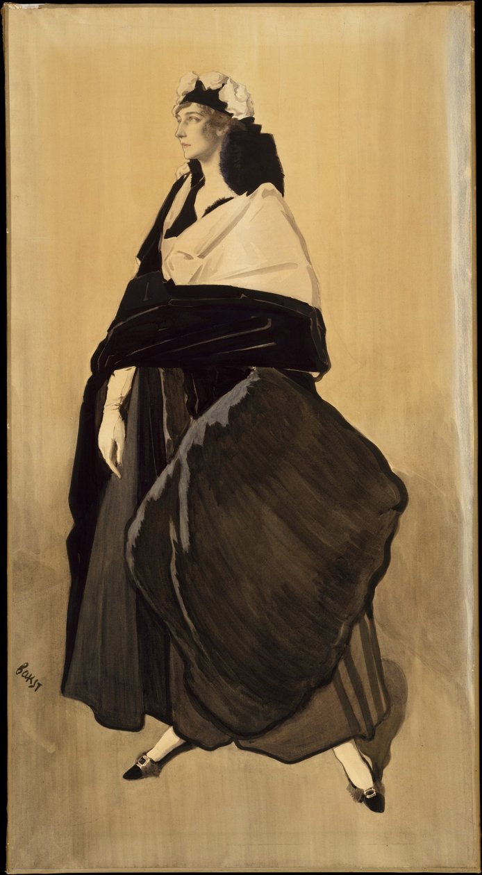 Ida Rubinstein - Porträt der russischen Tänzerin Ida Rubinstein von Leon Bakst