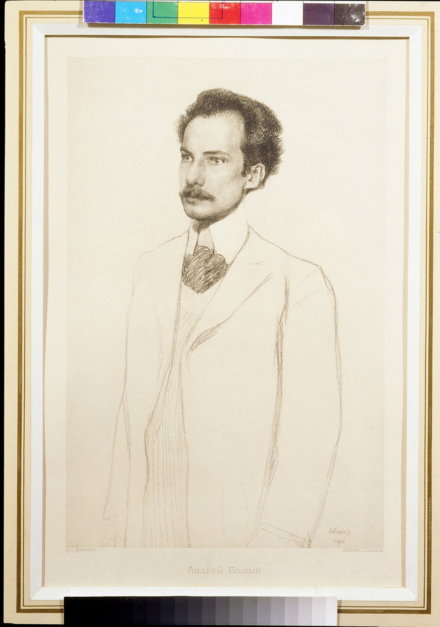 Porträt des Dichters Andrei Bely von Leon Bakst