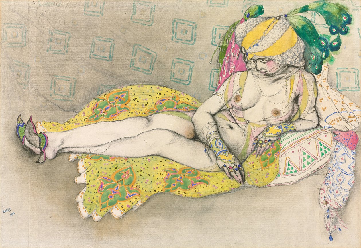 Die Gelbe Sultana, 1916 von Leon Bakst