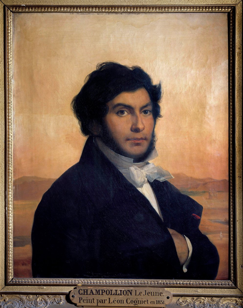 Porträt von Jean-Francois Champollion (1790-1832), französischer Ägyptologe von Léon Cogniet