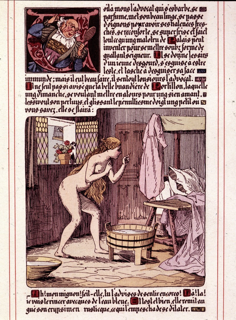 Illustration des Romans „La Mye du Roy“ von Honoré de Balzac von Leon Lebegue