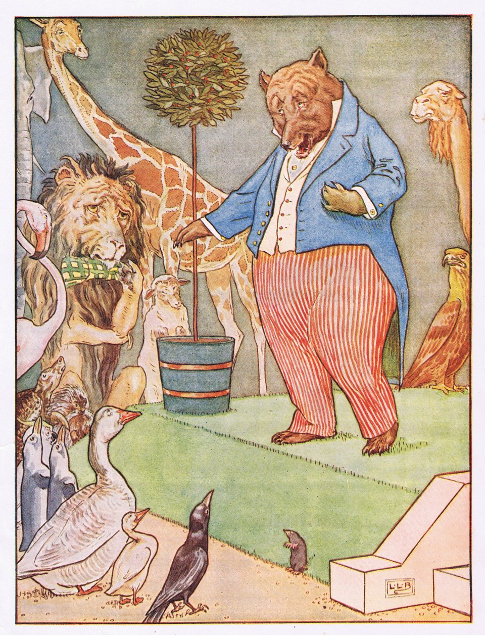 Und der Bär sang ein sentimentales Lied, Illustration aus 