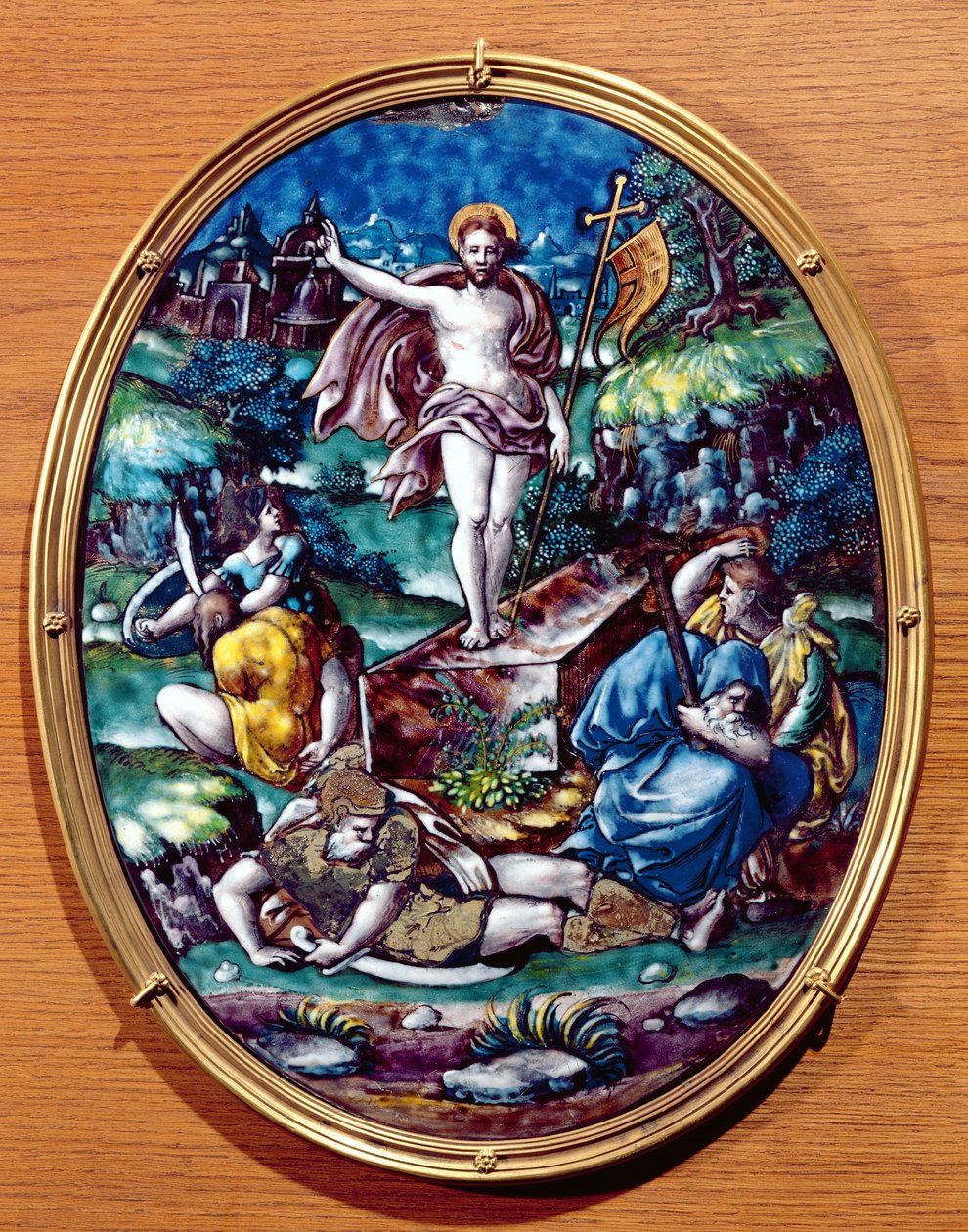 Die Auferstehung Christi, 1557 von Leonard Limosin