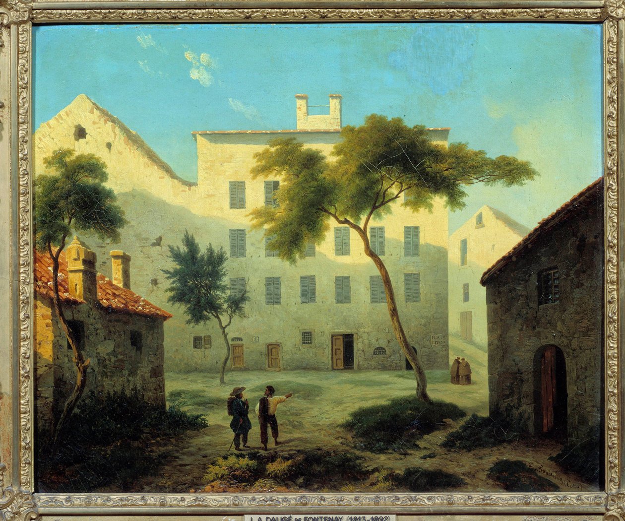 Ansicht des Geburtshauses von Napoleon Bonaparte (1769-1821) in Ajaccio auf Korsika von Leonard Alexis Dalige de Fontenay
