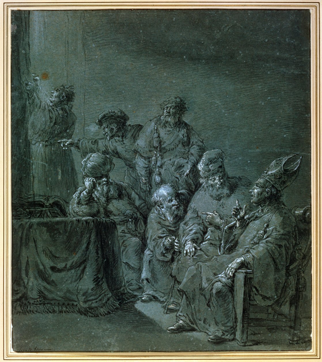 Ein biblisches Thema, 17. Jahrhundert von Leonard Bramer