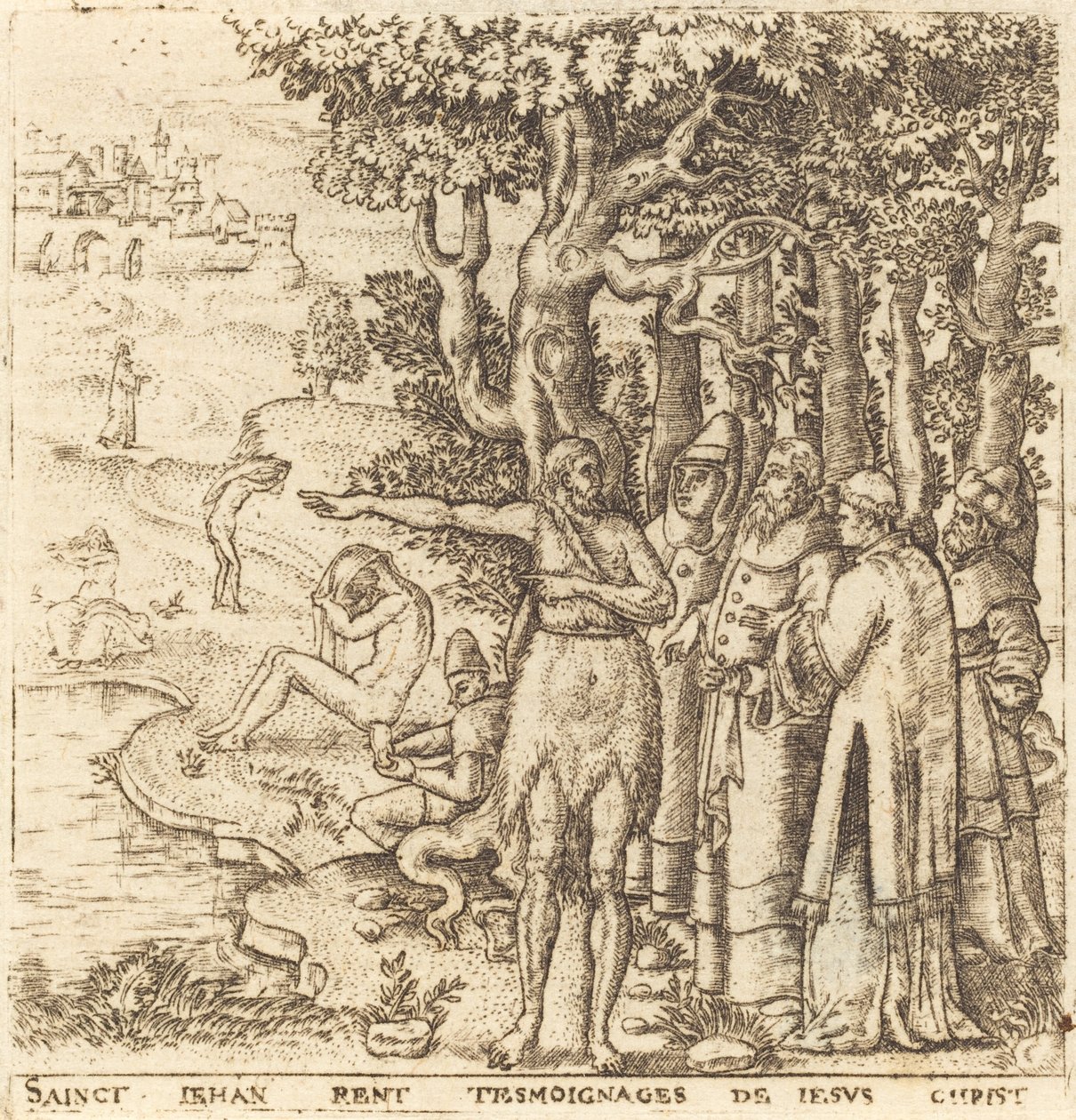 Johannes der Täufer bezeugt Christus von Leonard Gaultier
