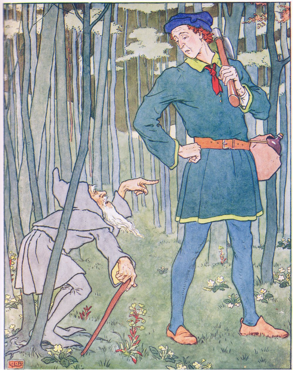 Er traf einen kleinen alten grauen Mann von Leonard Leslie Brooke