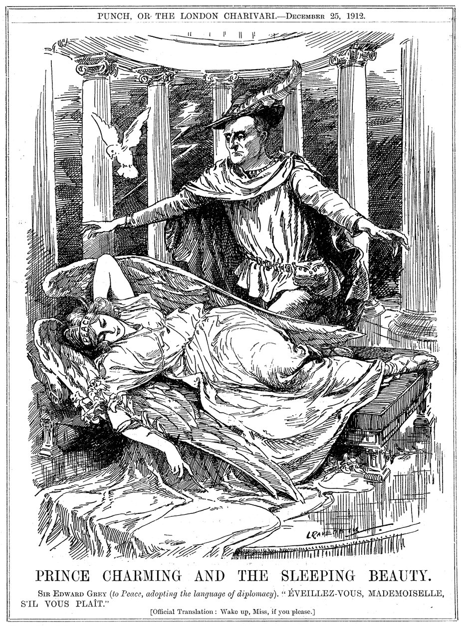 Prinz Charming und die schlafende Schönheit von Leonard Raven-Hill