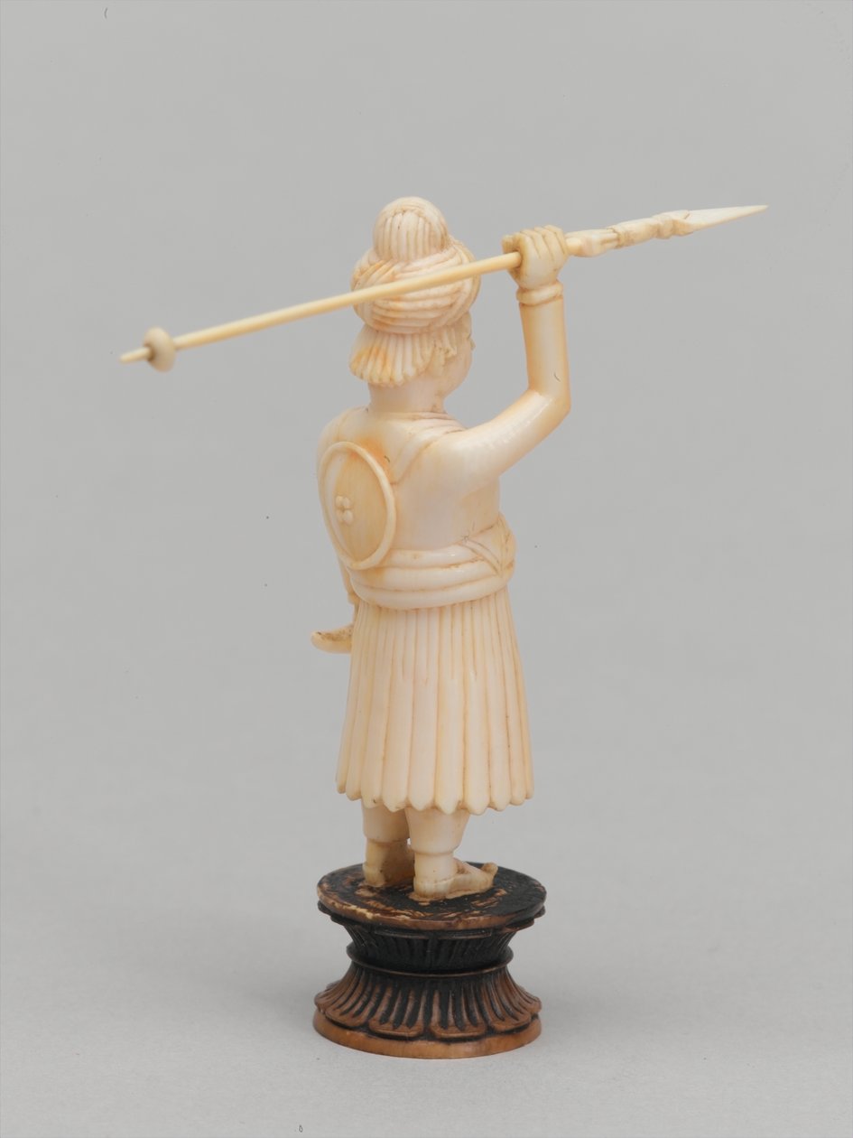 Schwarzer Bauer, Schachfigur, Indien, um 1820 von Leonard Wells Volk