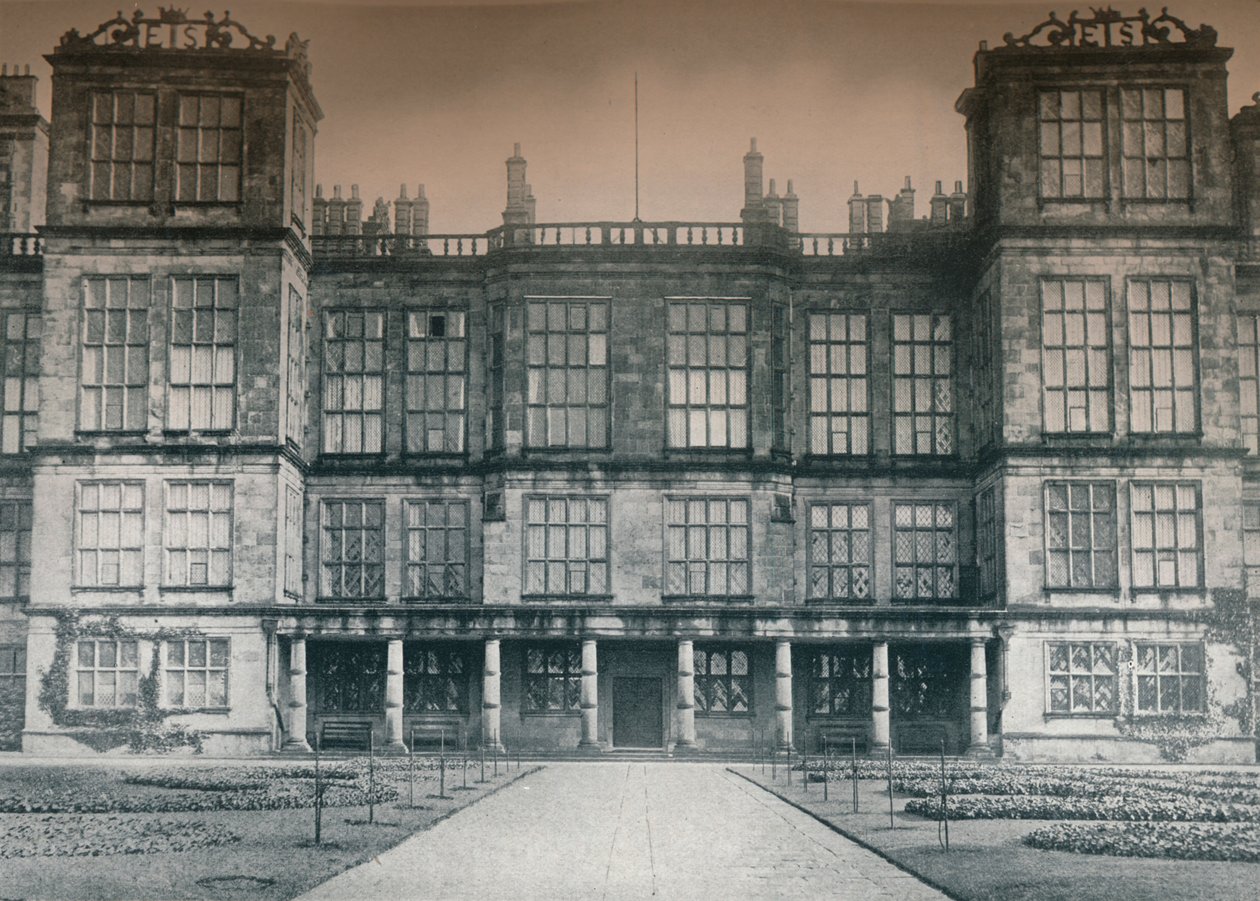 Hardwick Hall, ein Sitz seiner Gnaden des Herzogs von Devonshire von Leonard Willoughby