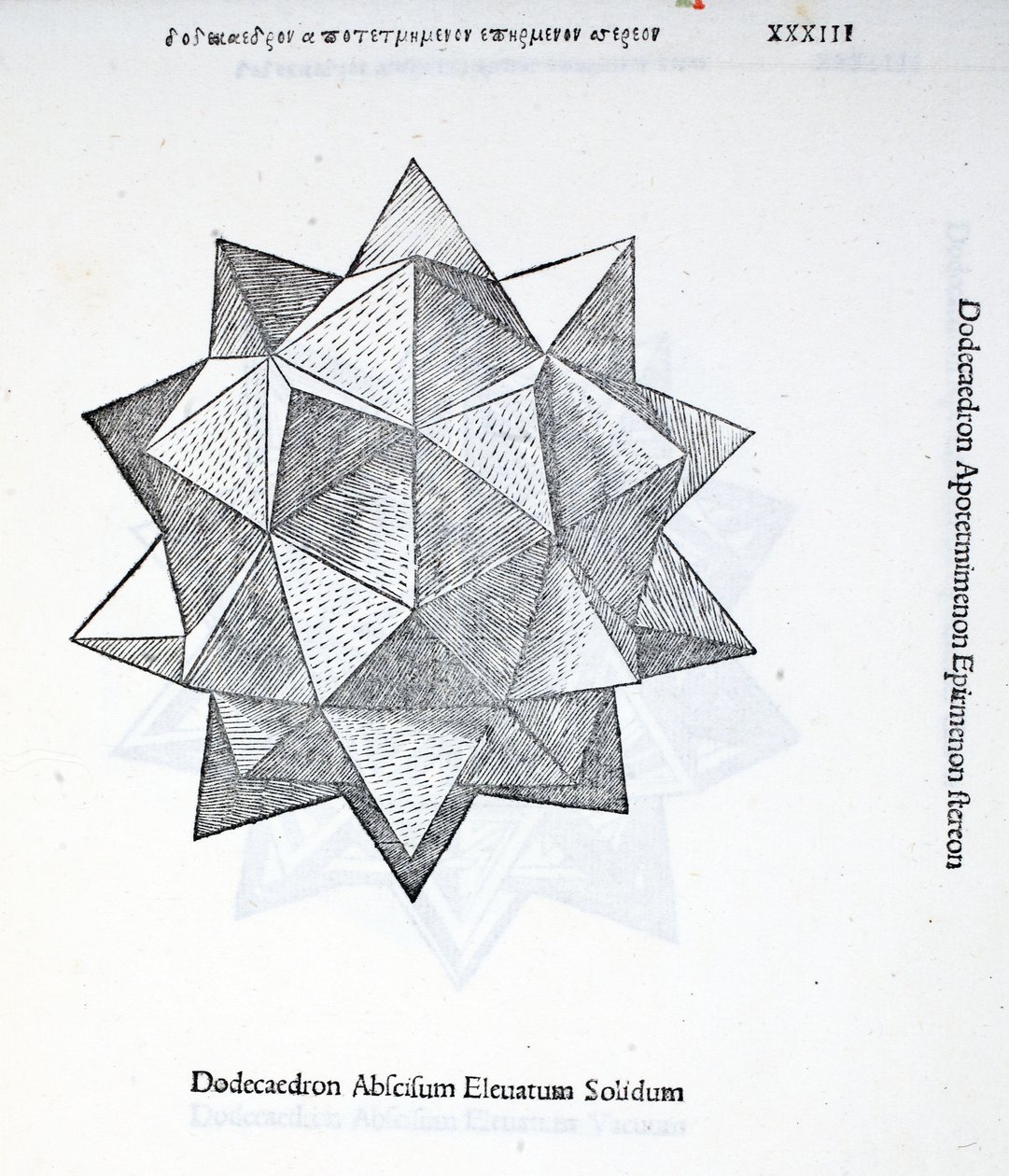Dodecaedron abscisum elevatum solidum, Illustration aus 
