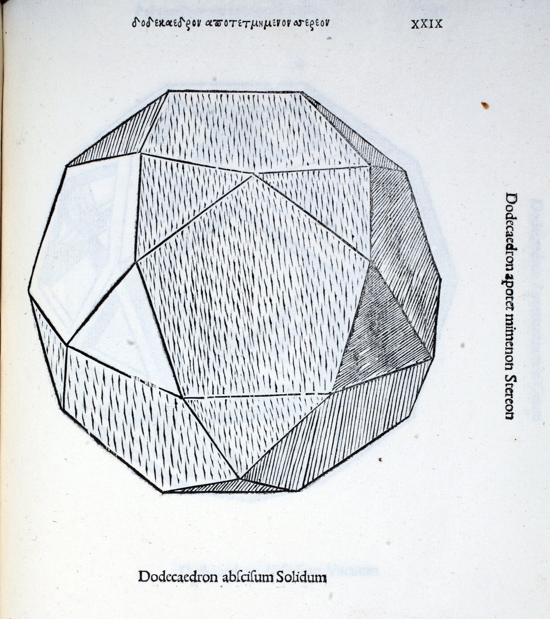 Dodecaedron abscisum solidum, Illustration aus 