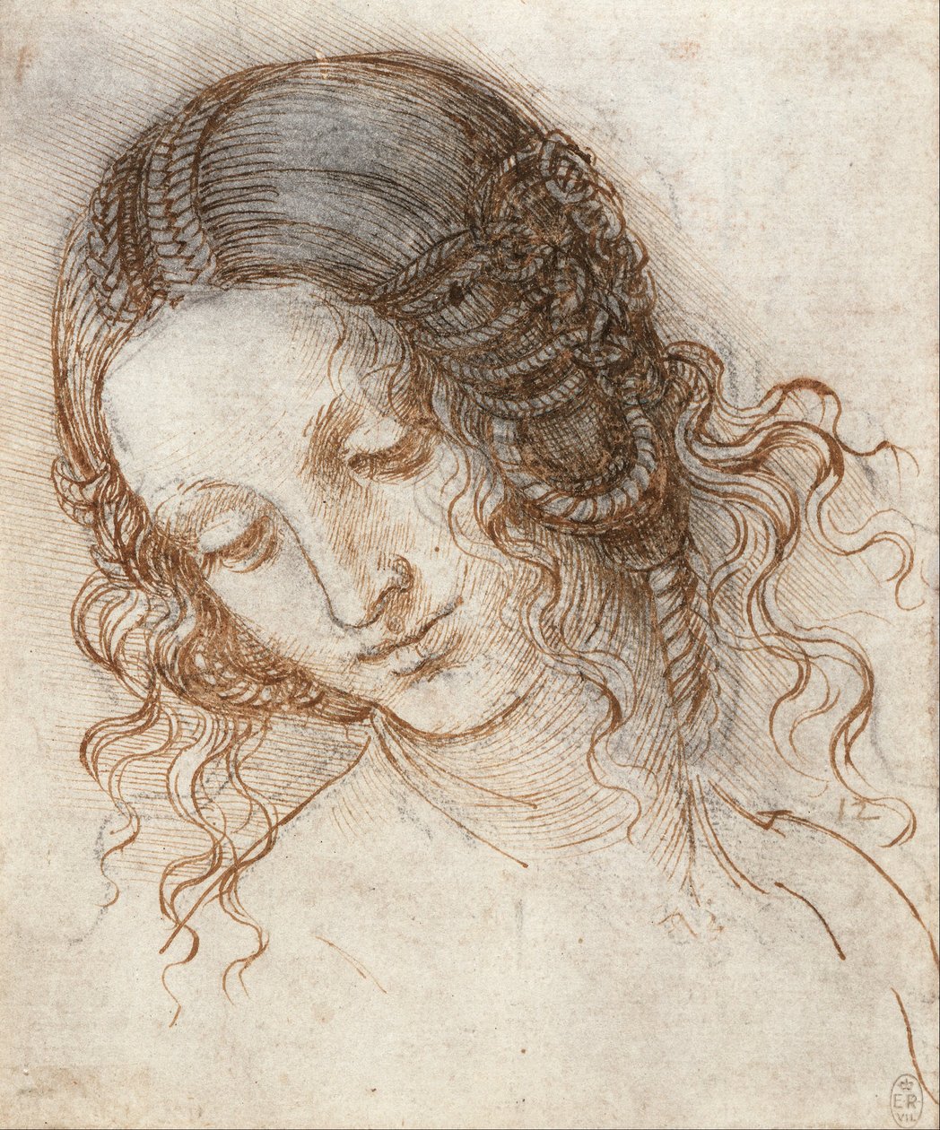 Kopf der Leda von Leonardo da Vinci