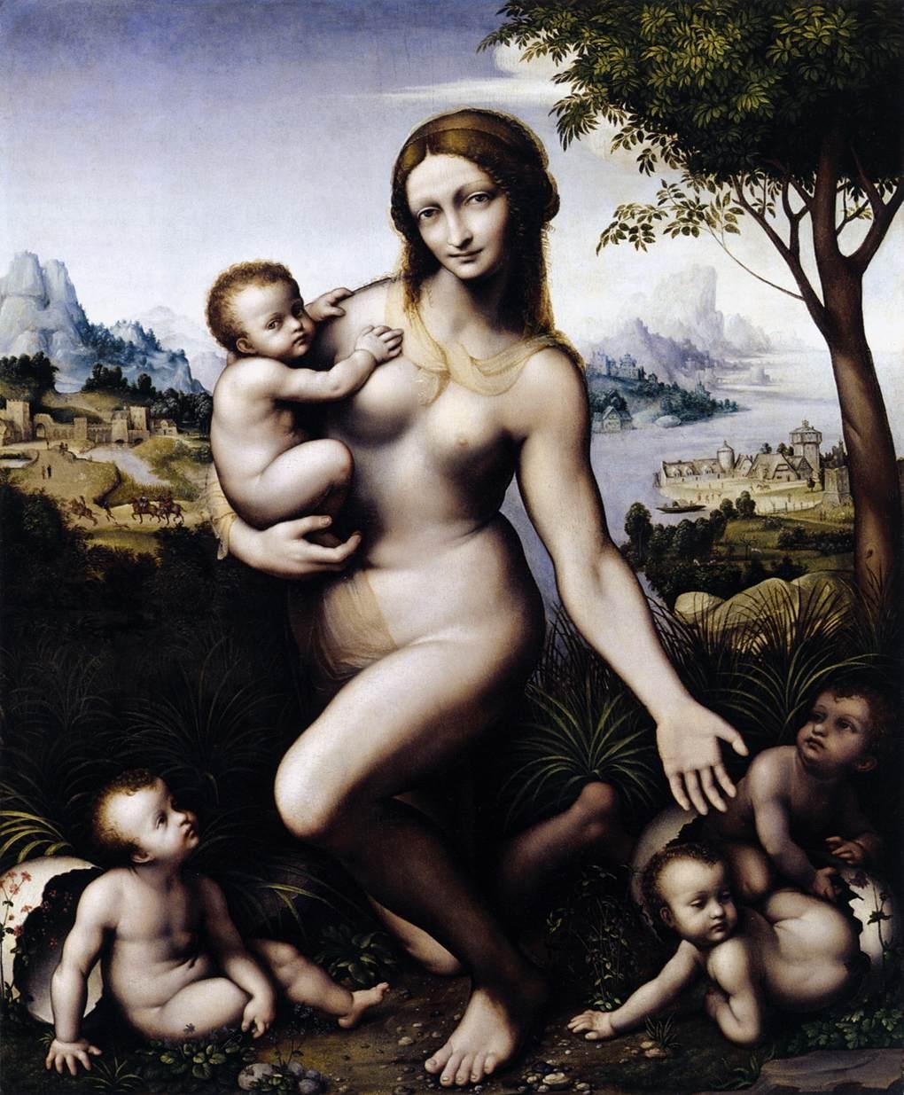 Leda und ihre Kinder von Leonardo da Vinci