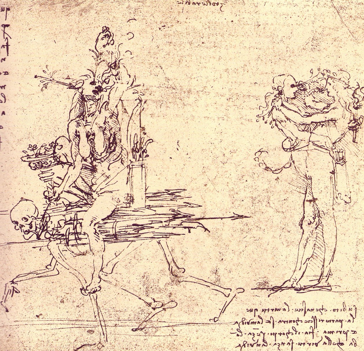 Illustration für Tugend und Neid von Leonardo da Vinci