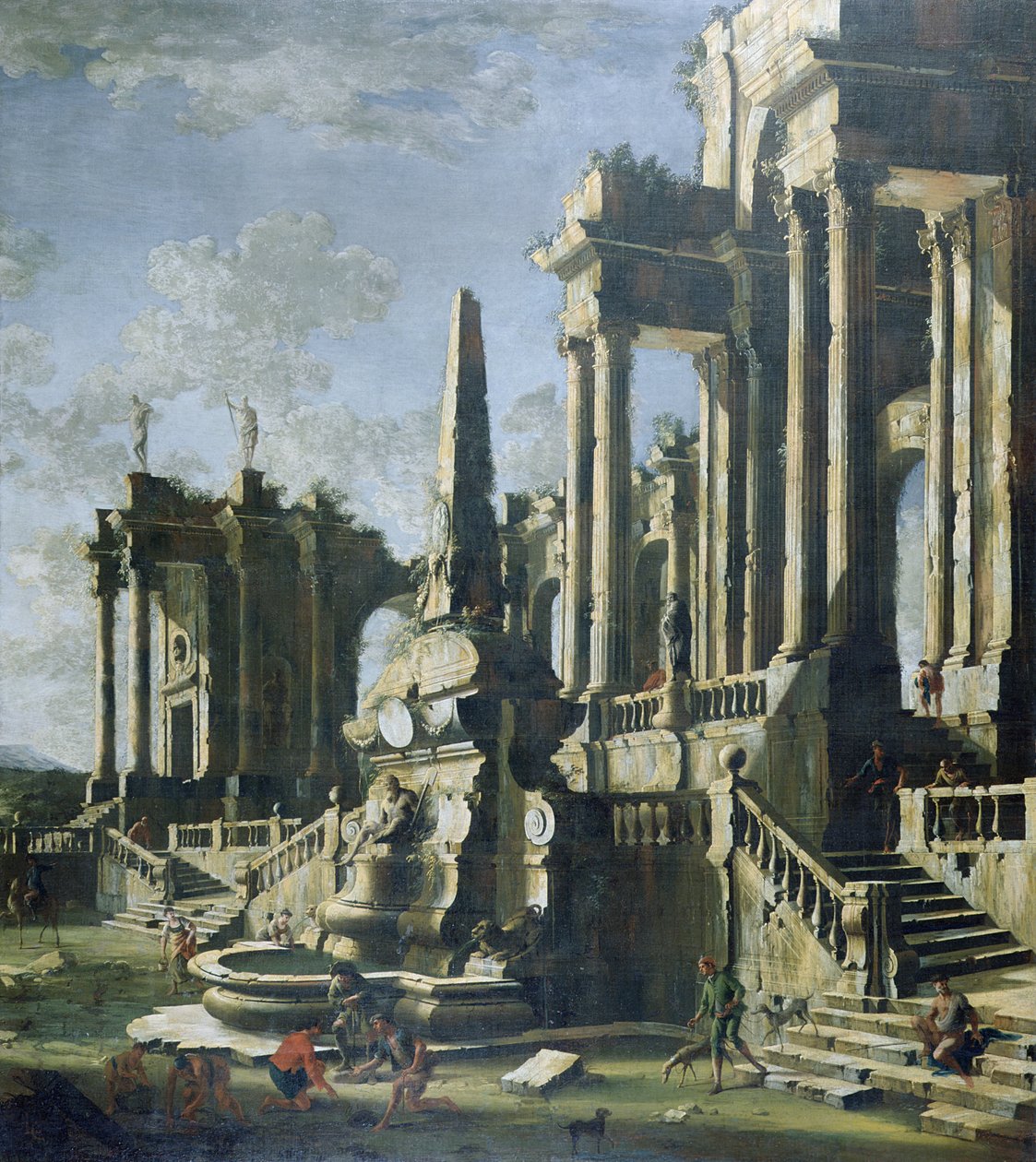 Imaginäre Ruinen von Leonardo Coccorante