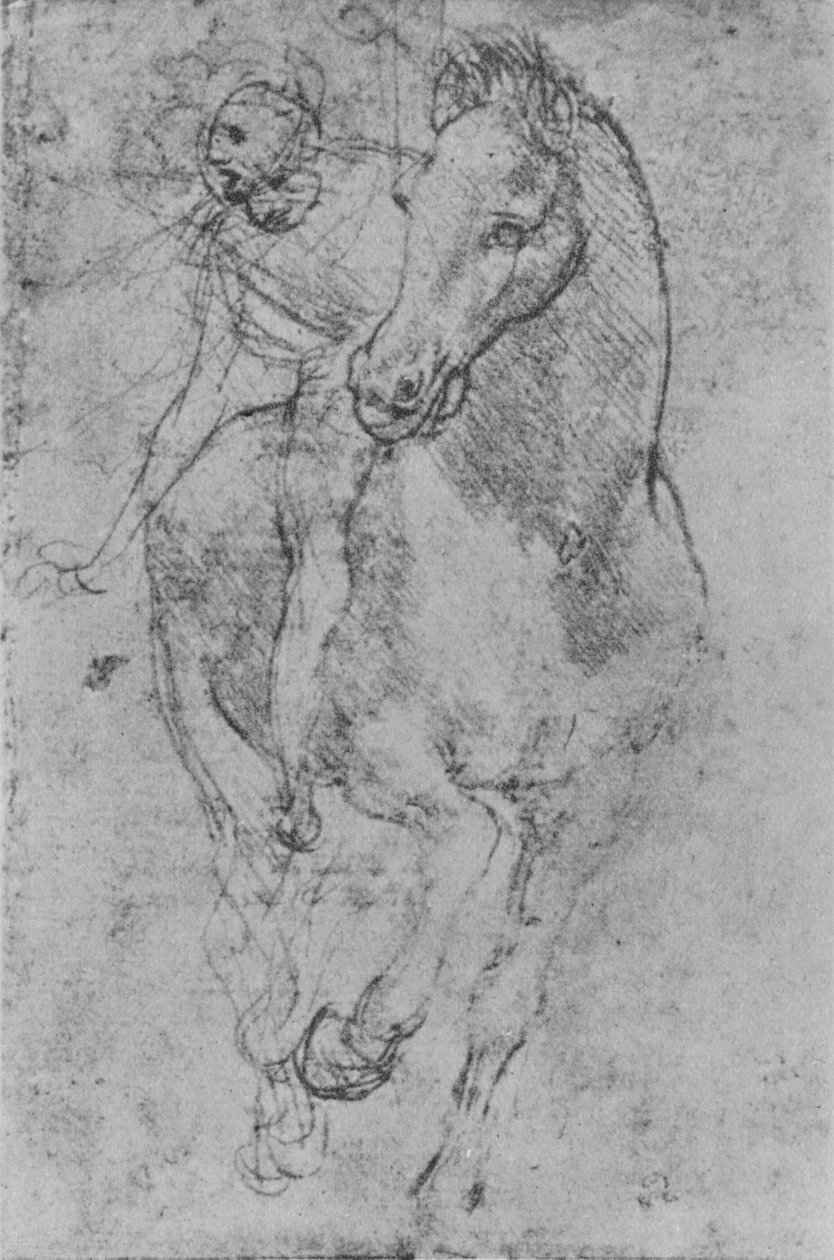 Ein Reiter, c1480 von Leonardo da Vinci
