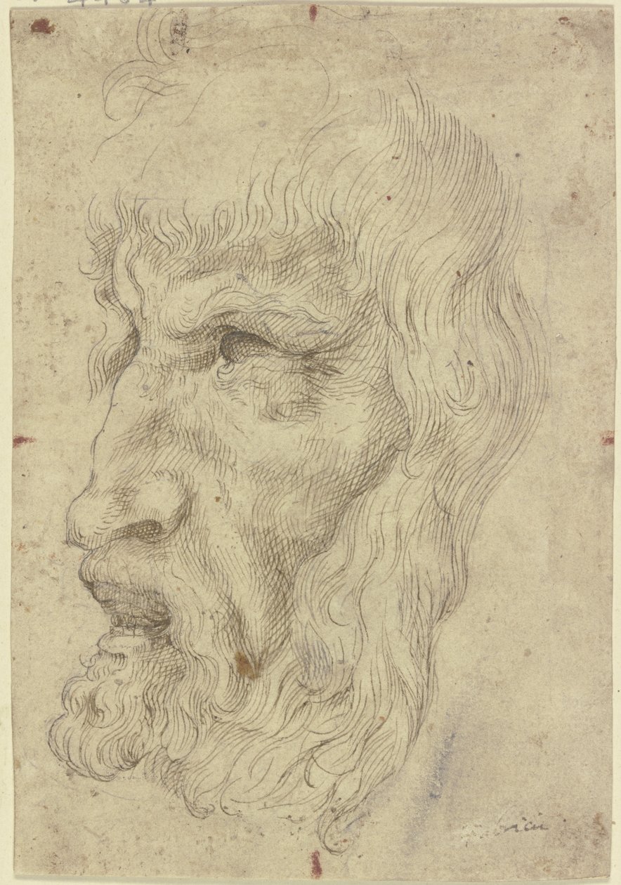 Antike Masken links von Leonardo da Vinci